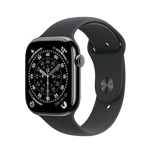Apple Watch Series 11 46mm S/M GPS + Cellular Titanio Ardesia - Sport Band Nero